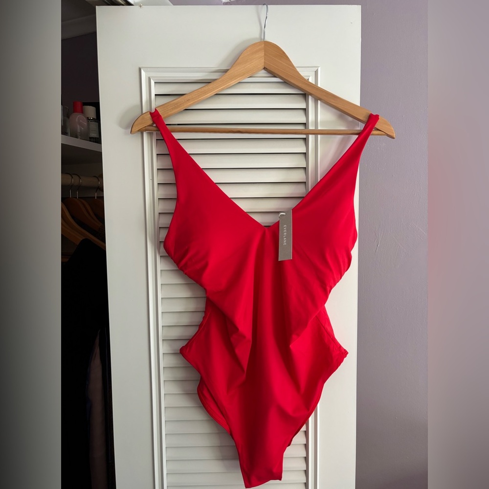 Everlane, The V-Neck One-Piece, S